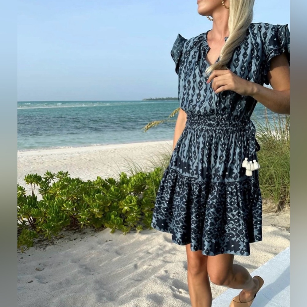 OMIKA harlow mini dress in davina marlin size small